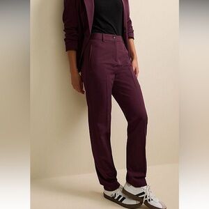 NEXT Smart Trousers in  burgundy